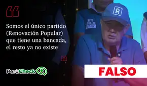 Es falso que Renovación Popular sea el único partido con una bancada en el Congreso, como dijo López Aliaga