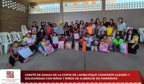 Comité de Damas de la Corte de Lambayeque lleva alegría y solidaridad a niñas y niños de albergue en Ferreñafe