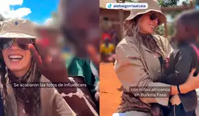 Medio internacional usa video de Alejandra Baigorria como ejemplo de influencers que exhiben pobreza de niños africanos “para ganar clics”