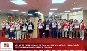 Más de 100 profesionales de Cuna Más se capacitan sobre violencia familiar en Lambayeque
