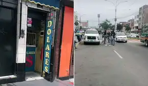 Delincuentes hacen forado y roban más de S/50.000 en casa de cambio de avenida Habich