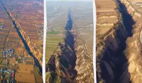 Una grieta gigantesca está atravesando China: se extiende por kilómetros y sigue creciendo