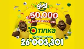 Resultados de La Tinka del domingo 30 de agosto: números ganadores, premios del Pozo Millonario, boliyapa, S/50.000 y más
