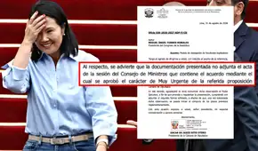 Ejecutivo no adjuntó acta que sustenta carácter "muy urgente" de pedido de facultades legislativas