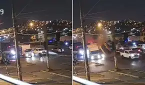 Cámaras captan el momento exacto de choque múltiple en la Panamericana Norte que dejó un fallecido