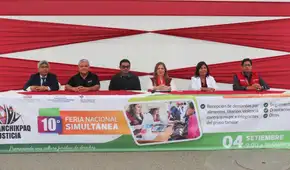 Corte de La Libertad desarrolla X Feria Llapanchikpaq Justicia en el centro poblado El Milagro