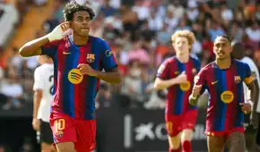 Barcelona goleó 5-0 a Valencia en Mestalla y se ubica como único líder de LaLiga de España
