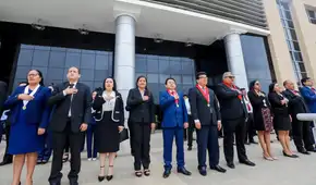 Corte de Sullana realiza ceremonia de izamiento del Pabellón Nacional y bandera de Sullana
