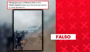 Es falso que video muestre una “guerra civil” en Arequipa: imágenes fueron grabadas en Ecuador