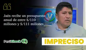 Es imprecisa la cifra de Jorge Montoya sobre el presupuesto de la Municipalidad Provincial de Jaén