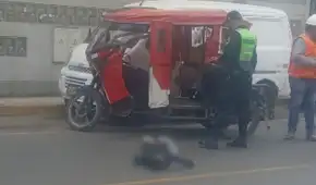 Comas: PNP abate a sujeto en mototaxi tras presunto intento de ataque durante operativo en av. Manuel González Prada