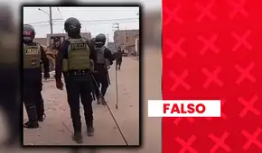 Es falso que este video corresponda a recientes protestas en distintas zonas del Perú: las imágenes son de un operativo en Lambayeque