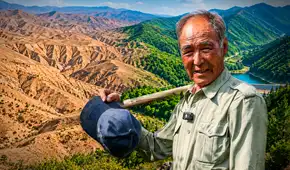 En 1983, un empresario dejó su hotel para plantar árboles en China: 43 años después, transformó montañas áridas en un 'santuario verde'