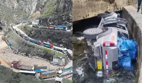 Camioneta cae varios metros al río Tishgo tras despiste en la Carretera Central: dos personas quedan heridas de gravedad