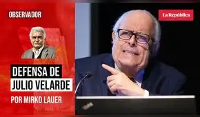 Defensa de Julio Velarde, por Mirko Lauer