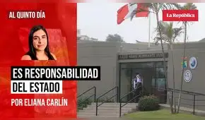 Es responsabilidad del Estado, por Eliana Carlín
