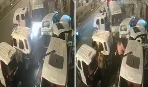 Cámaras registran aparatoso choque de combi contra varias mototaxis estacionadas en Chorrillos