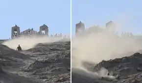 Coayllo celebra la Fiesta del Níspero con el tradicional descenso de montaña en el "Tobogán Macho"