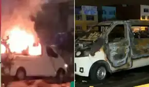 Los Olivos: colectivero muere tras incendio de minivan en plena Panamericana Norte por presunto cobro de cupos Los Olivos: colectivero muere tras incendio de minivan en plena Panamericana Norte por presunto cobro de cupos
