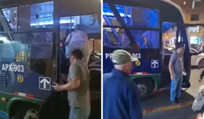 Ataque a bus de la empresa Machupicchu en la av. Universitaria deja heridos a chofer y pasajera