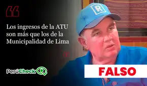 Es falso que la ATU tenga más ingresos y presupuesto que la Municipalidad de Lima, como afirma López Aliaga Es falso que la ATU tenga más ingresos y presupuesto que la Municipalidad de Lima, como afirma López Aliaga