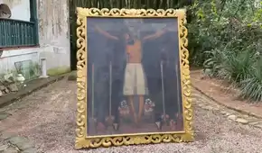 Recuperan en Río de Janeiro pintura peruana del siglo XVII vinculada a la Escuela Cusqueña: iba a ser subastada ilegalmente por Internet
