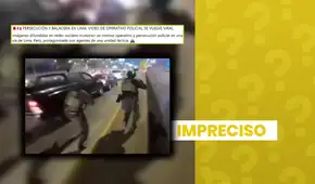 Clip viral de persecución y balacera de la PNP contra organización criminal en Lima circula como reciente, pero fue grabado en mayo de 2025