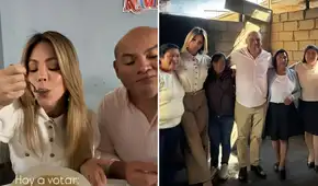 Sheyla Rojas sorprendió en primer desayuno electoral junto a Joaquín Ramírez en comedor popular: "Con las mujeres que cocinaron con amor"