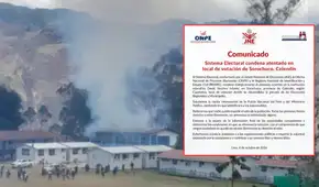 JNE, ONPE y Reniec rechazan atentado en local de votación en Celendín, Cajamarca