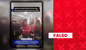 Es falso que Verónika Mendoza haya celebrado su victoria bailando “Zorba el griego”: el video fue editado Es falso que Verónika Mendoza haya celebrado su victoria bailando “Zorba el griego”: el video fue editado