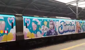 BTS llega a la Línea 1 del Metro de Lima: así luce el nuevo diseño del tren creado por fans para Jimin