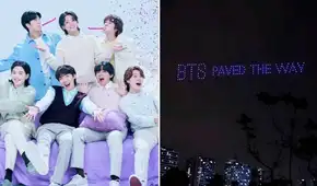 BTS recibió de regalo en Lima un impresionante show de drones: estas son las imágenes del ambicioso proyecto de las fans