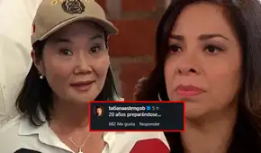 Tatiana Astengo lanza irónico comentario en contra de Keiko Fujimori por decirle a los presos en Trujillo que se porten bien: "Tap tap para tu taper"