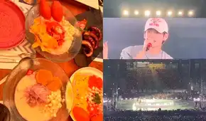 V de BTS confiesa en pleno concierto que sufrió indigestión por comer comida peruana en exceso: "No di el 100% de mí"