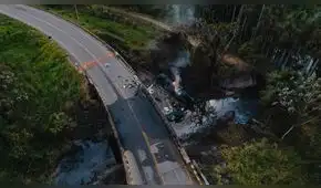 Madre de Dios: Vía Interoceánica continúa inhabilitada tras accidente que dañó el puente El Castañal