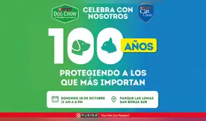 ¿Buscas un plan petfriendly? Purina celebra sus 100 años con actividades gratuitas para familias y mascotas