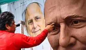 Estatua gigante del papa León XIV en el Callao: escultor afronta el reto de terminarla en 45 días