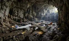 Una enorme cámara subterránea y natural fue descubierta: es tan grande que caben 8 Boeing 747