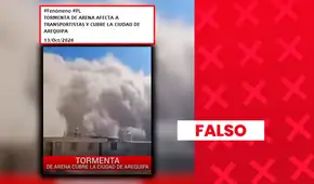 Es falso que este video muestre una tormenta de arena reciente en Arequipa: las imágenes son de 2025