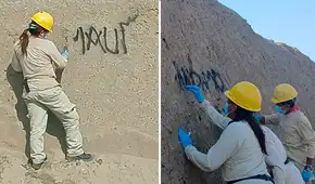 Chan Chan: retiran pintas con aerosol del Palacio Rivero y descartan daños en estructuras originales