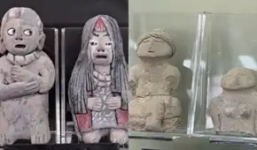 Caral: hallan figuras de una pareja de hace más de 4.000 años y arqueólogos estudian su significado