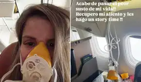Alejandra Baigorria vive momentos de horror por falla de su avión en pleno vuelo: "Pensé que eran los últimos minutos de mi vida"