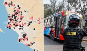 Mapa de la violencia en Lima y Callao: estas son las vías con más ataques a buses y combis en un año