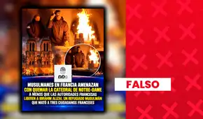 Es falso que islamistas amenacen con quemar Notre-Dame: el video circula desde 2025 y ya había sido desmentido
