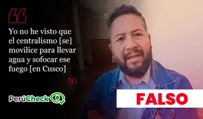 Es falso que el Gobierno Nacional no esté movilizando aviones para sofocar los incendios en Cusco, como señaló el diputado de Ahora Nación, César Holguín