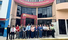 Estudiantes de derecho de la UPAO participan en la “Ruta de la Flagrancia” en la Corte Superior de Justicia de Sullana