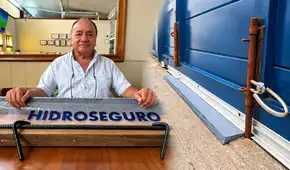 La fuerza del aluvión reventó sus puertas en el 2023: el invento peruano de S/60 que bloquea el agua por las rendijas y frena a los delincuentes