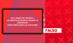 Es falso que Guido Iñigo haya ganado la alcaldía de VMT por un supuesto fraude: no hay pruebas que sustenten la acusación y el conteo oficial aún sigue en curso