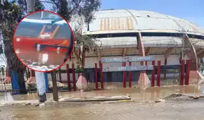 Ica: desborde del cauce La Mochica inunda el Coliseo Cerrado y deja hasta un metro de agua en camerinos