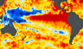 La NASA capta un Pacífico más azul por El Niño: la caída del fitoplancton podría afectar a toda la cadena alimentaria marina